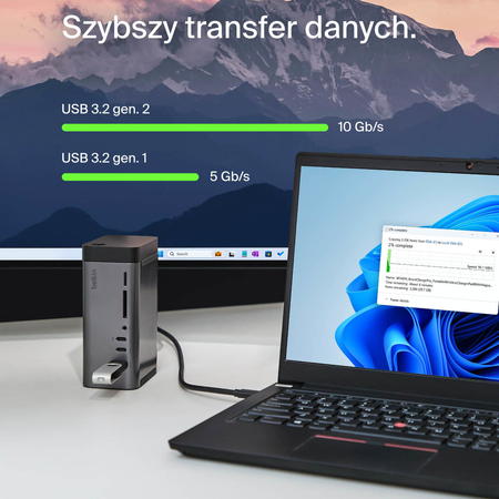 Belkin Stacja dokująca USB-C 11w1, GaN PD 150W, HDMI 8K (INC020KQSGY)