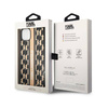 Karl Lagerfeld Monogram Stripe - Etui iPhone 14 Plus (brązowy) (KLHCP14MPGKLSKW)