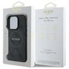 Guess 4G Ring Classic Logo MagSafe - Etui iPhone 16 Pro Max (czarny) (GUHMP16XG4GFRK)
