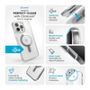Speck Presidio Perfect-Clear ClickLock & MagSafe - Etui iPhone 16 Pro Max (Clear / Chrome Finish / Serene Silver) (150727-3199)