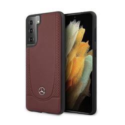 Mercedes Leather Urban Line - Etui Samsung Galaxy S21+ (czerwony) (MEHCS21MARMRE)