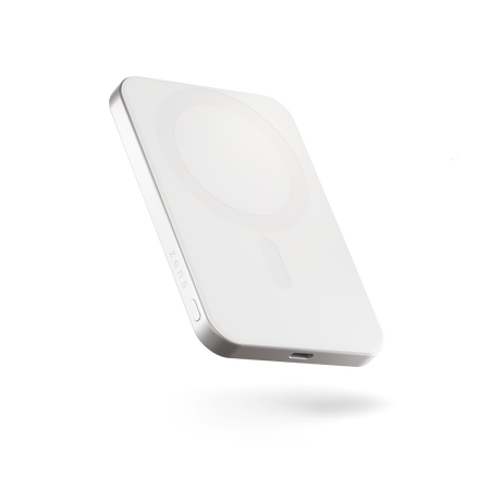 ZENS Slim Qi2 Aluminium Powerbank - magnetyczny powerbank 5000 mAh kompatybilny z MagSafe i Qi2 (white) (ZEPP05W/00)