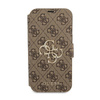 Guess Booktype 4G Big Metal Logo - Etui iPhone 13 Pro (brązowy) (GUBKP13L4GMGBR)