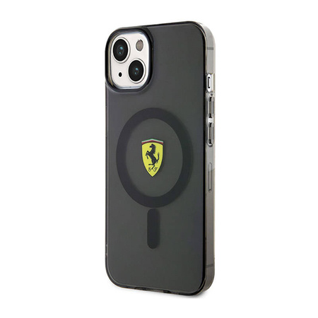 Ferrari Translucent MagSafe - Etui iPhone 14 Plus (Czarny) (FEHMP14MURKK)