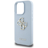 Guess Grained Big 4G Logo Small Classic Logo - Etui do iPhone 16 Pro Max (niebieski) (GUHCP16XPGT4MBB)