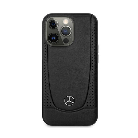 Mercedes Leather Urban Line - Etui iPhone 15 Pro Max (czarny) (MEHCP15XARMBK)