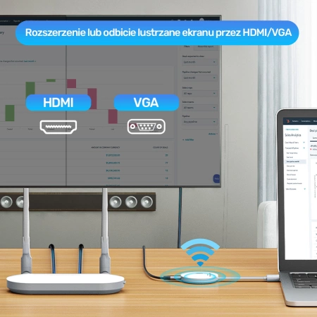 Unitek bezprzewodowy nadajnik obrazu HDMI (V1183B01)