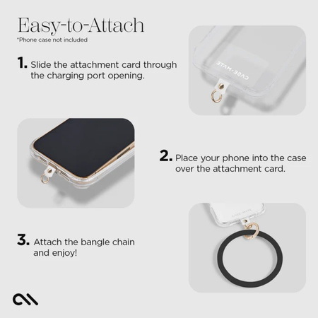 Case-Mate Phone Bangle - Bransoletka na nadgarstek do smartfona (Black) (CM056204-05)