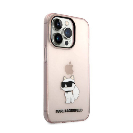 Karl Lagerfeld IML NFT Choupette - Etui iPhone 14 Pro (różowy) (KLHCP14LHNCHTCP)