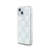 DKNY Liquid Glitter Multilogo - Etui iPhone 15 / 14 / 13 (biały) (DKHCP15SLCPEPT)