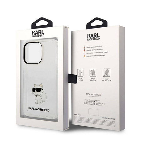 Karl Lagerfeld IML NFT Choupette - Etui iPhone 14 Pro (przezroczysty) (KLHCP14LHNCHTCT)