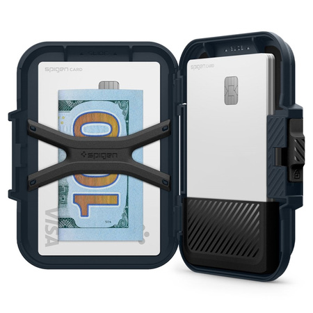 Spigen Lock Fit MagSafe - Portfel magnetyczny (Metal Slate) (AFA08526)