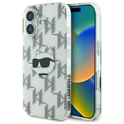 Karl Lagerfeld IML Choupette Head Electroplated - Etui iPhone 16 (przezroczysty) (KLHCP16SHKLPCHT)