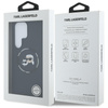 Karl Lagerfeld Silicone Double Heads And Circle MagSafe - Etui Samsung Galaxy S25 Ultra (czarny) (KLHMS25LSKCHTCK)