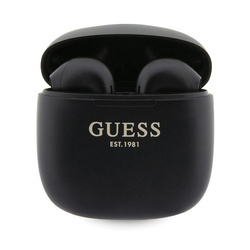 Guess True Wireless Script Logo BT5.3 - Słuchawki TWS + etui ładujące (czarny) (GUTWST26PSK)
