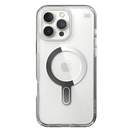 Speck Presidio Perfect-Clear ClickLock & MagSafe - Etui iPhone 16 Pro Max (Clear / Chrome Finish / Serene Silver) (150727-3199)