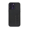 Audi Synthetic Leather - Etui iPhone 14 Pro Max (Czarny) (AU-TPUPCIP14PM-TT/D1-BK)