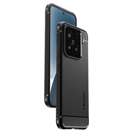 Spigen Rugged Armor - Etui do Xiaomi 15 (Matte Black) (ACS08859)