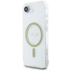 Guess IML Glitter Circle MagSafe - Etui do iPhone 16e (przezroczysty) (GUHMPSE4HFGERET)