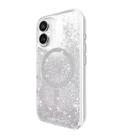 Case-Mate Waterfall MagSafe - Etui iPhone 16 (Silver) (CM054596)