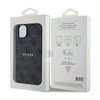 Guess 4G Collection Leather Metal Logo MagSafe - Etui iPhone 15 / 14 / 13 (czarny) (GUHMP15SG4GFRK)