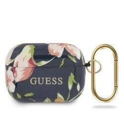 Guess Flower Collection N3 - Etui Airpods Pro (Blue) (GUACAPTPUBKFL03)