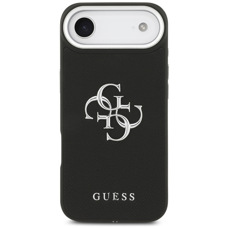 Guess Grained Big 4G Classic Logo - Etui iPhone Air (czarny) (GUHCP17MPG4SMCEK)