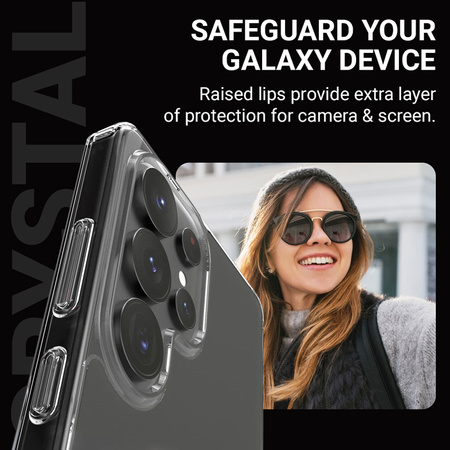 Crong Crystal Shield Magnetic - Etui Samsung Galaxy S25 MagSafe (przezroczysty) (CRGCSHMSGS25TRS)