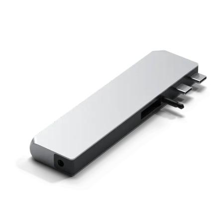Satechi Pro Hub max - aluminiowy Hub z podwójnym USB-C do MacBooka - srebrny (ST-UCPHMXS)