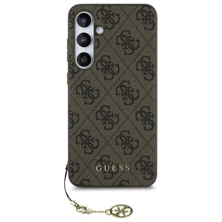 Guess 4G Charms Collection - Etui Samsung Galaxy S24 FE (brazowy) (GUHCS24FEGF4GBR)