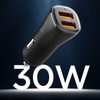 Spigen Essential EV302 - Ładowarka samochodowa 2x USB-A 30W (Czarny) (ACP08700)