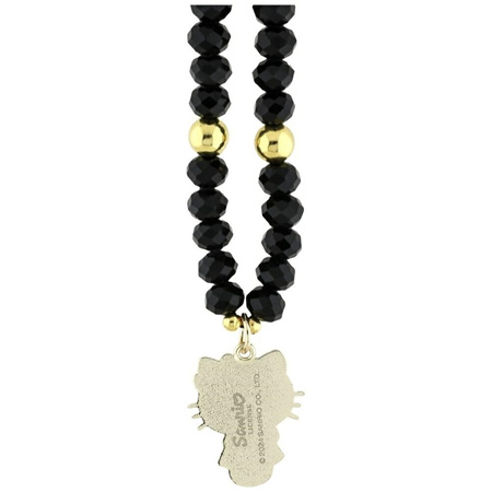 Hello Kitty Pearls and Beads Kitty Charm - Zawieszka do telefonu (czarny) (HKSTBEHK)