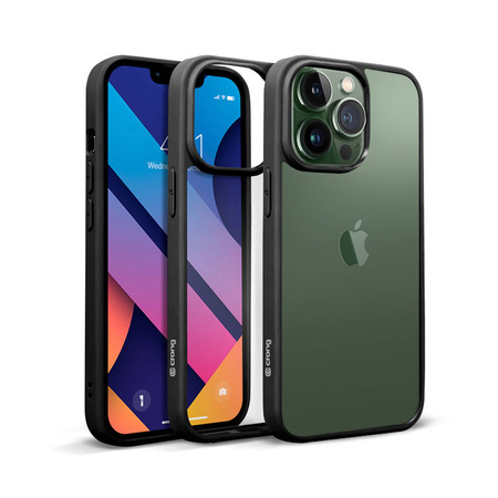 Crong Clear Cover - Etui iPhone 13 Pro Max (czarny) (CRG-CLRC-IP1367-BLK)