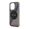 BMW Tricolor Stripes MagSafe - Etui iPhone 14 Pro Max (Szary) (BMHMP14XHDTK)