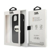 Karl Lagerfeld PU Leather Karl's Head Metal - Etui iPhone 13 mini (czarny) (KLHCP13SPKMK)