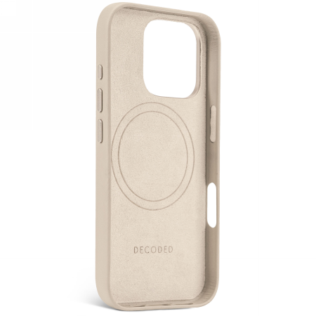 Decoded Leather Backcover - skórzana obudowa ochronna do iPhone 16 Pro kompatybilna z MagSafe (clay) (D25IPO16PBC1CY)