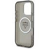 Guess IML Metal Mountain Logo MagSafe - Etui do iPhone 16 Pro (czarny) (GUHMP16LHFGTMSLSK)