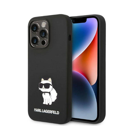 Karl Lagerfeld Silicone NFT Choupette - Etui iPhone 14 Pro Max (czarny) (KLHCP14XSNCHBCK)