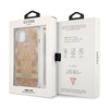 Guess Flower Cord - Etui ze smyczką iPhone 13 mini (Gold) (GUHCP13SHFLSD)