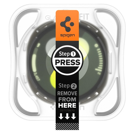 Spigen GLAS.TR EZ FIT 2-Pack - Szkło hartowane do Samsung Galaxy Watch 8 40 mm (2 szt) (AGL09874)