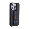 BMW Grip Stand Smooth & Carbon - Etui iPhone 15 Pro (czarny) (BMHCP15LGSPCCK)