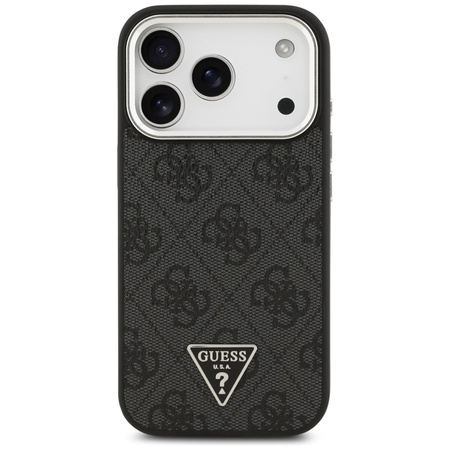 Guess 4G Triangle Logo MagSafe - Etui iPhone 17 Pro (czarny) (GUHMP17LP4TSRCMK)