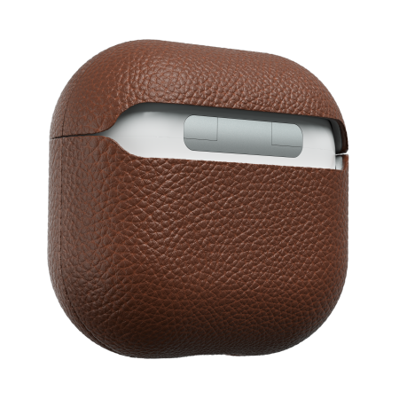 KeyBudz Artisan Series Leather Case - skórzane etui ochronne do AirPods 4 gen.(natural brown) (AP4_S3_NBN)