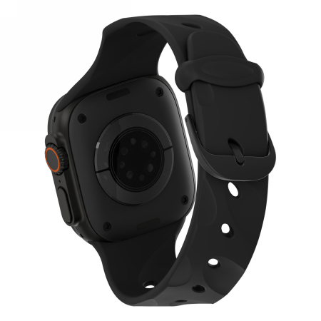 Decoded Silicone Ares Splice Band - silikonowy pasek do Apple Watch 44/46/49 mm (black) (D26AWS46ABS2BK)