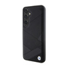 BMW Signature Leather Crossing Lines Pattern - Etui Samsung Galaxy S24 (czarny) (BMHCS24S23RCGPK)