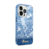 Guess Porcelain Collection - Etui iPhone 14 Pro Max (niebieski) (GUHCP14XHGPLHB)