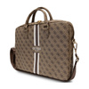 Guess 4G Printed Stripes Computer Bag - Torba na notebooka 16” (Brązowy) (GUCB15P4RPSW)