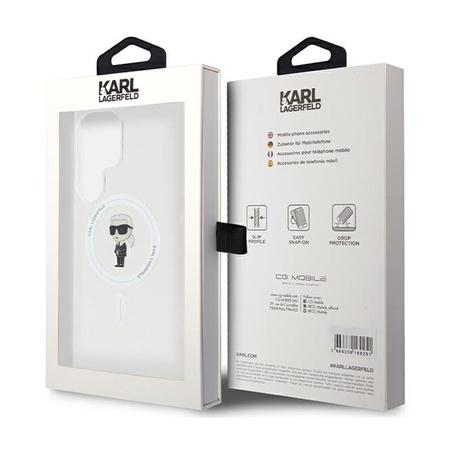Karl Lagerfeld IML Ikonik MagSafe - Etui Samsung Galaxy S24 Ultra (przezroczysty) (KLHMS24LHFCKNOT)