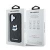 Karl Lagerfeld Monogram Choupette Head Pin - Etui iPhone 16 (czarny) (KLHCP16SPGKLCHPK)