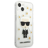 Karl Lagerfeld Iconic Karl Flower - Etui iPhone 13 Mini (przezroczysty) (KLHCP13SHFLT)